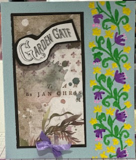 Cards: All Occasion: Garden Gate Floral Embossing