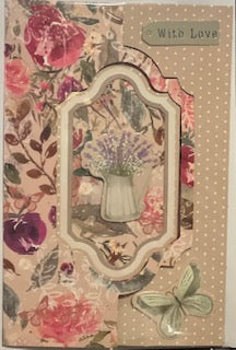 Cards: Love & Valentine's Day: Flowerpot Spinner on Flower & Polka Dots