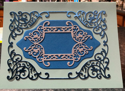 Cards:  All Occasion:  Shades of Blue Framed Designs