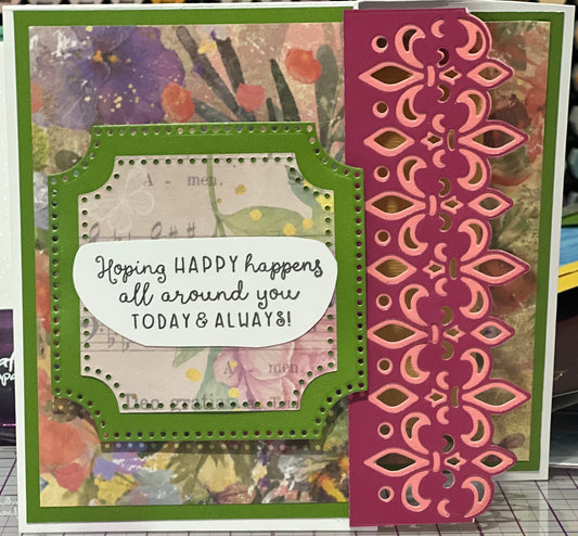 Cards:  Mother's Day:  Floral Happy Happens All Around