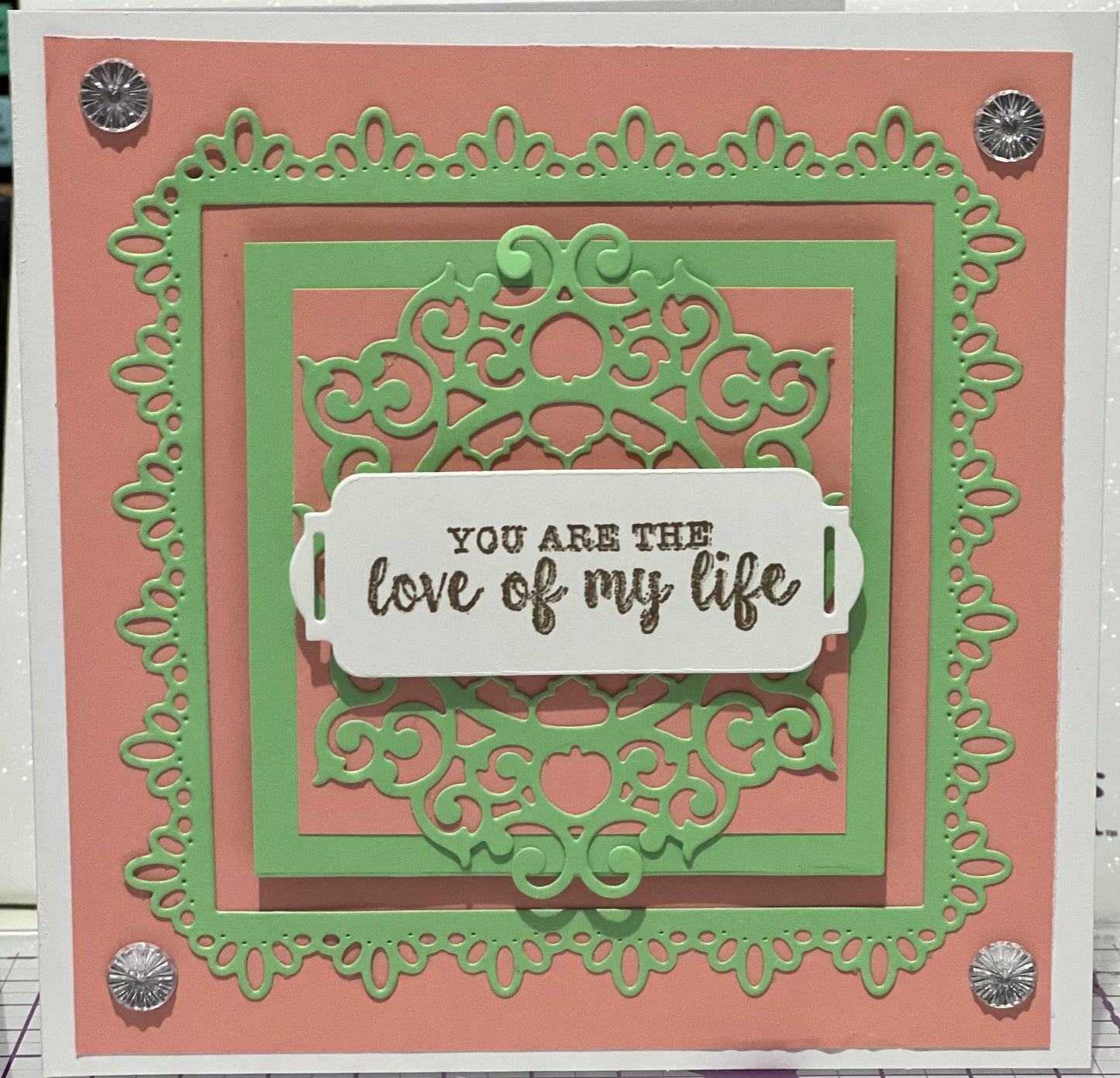 Cards:  Love & Valentine's Day:  Love Of My Life Pink & Green