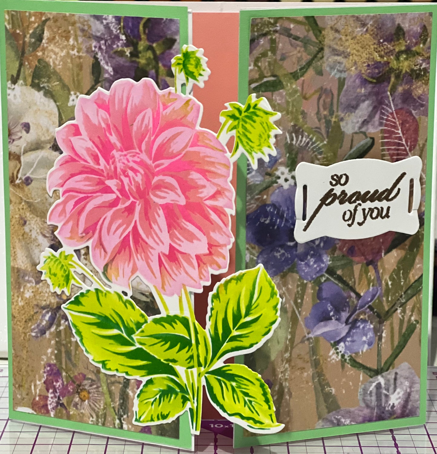 Cards:  All Occasion:  So Proud Flower Gatefold