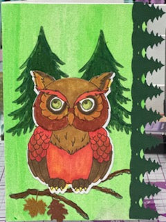 Cards:  All Occasion:  Tree-Edged Owl