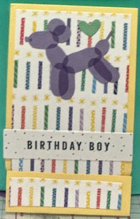 Gift Card Holders:  Happy Birthday Dog Balloon Ghiradelli Gift Card Holder