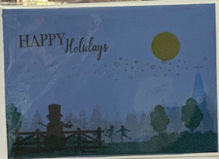 Cards:  Christmas:  Happy Holidays Layered Village