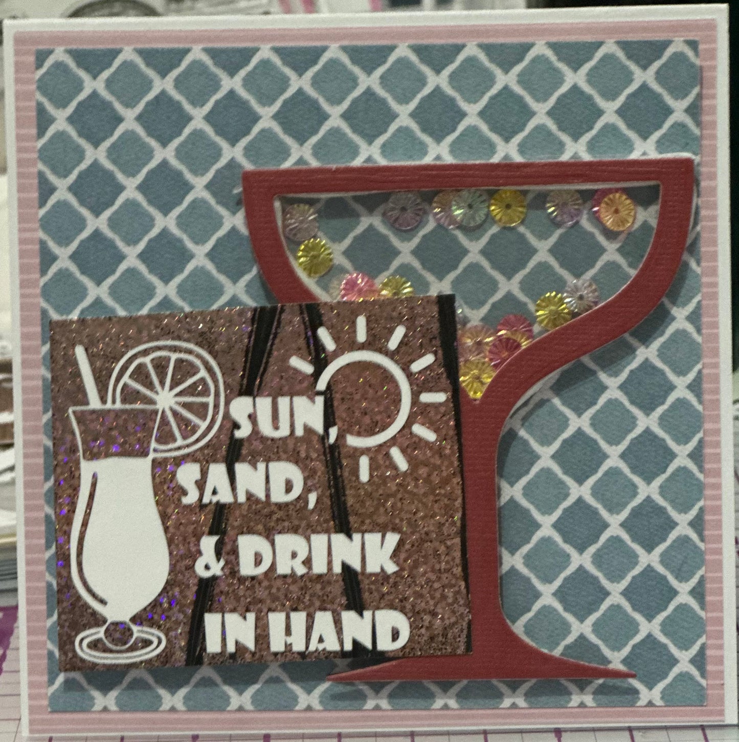 Cards:  All Occasion:  Cocktail in the Sand Shaker