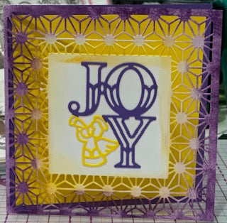 Cards:  Christmas:  Purple Gold Joy