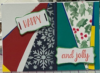 Cards:  Christmas:  Happy Jolly Patchwork