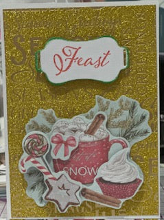 Cards:  Christmas:  Cookies & Cocoa Gold Feast