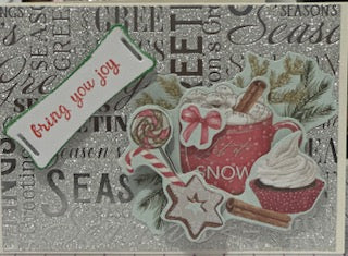 Cards:  Christmas:  Cocoa & Sweets Bring Joy Silver