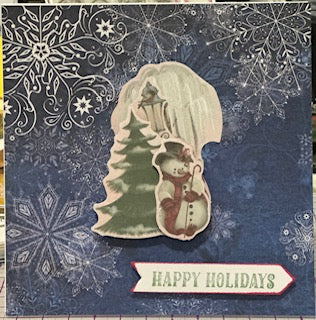 Cards:  Christmas:  Happy Holidays Snowman