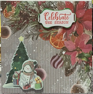 Cards:  Christmas:  Celebrate the Season Snowman & Tree