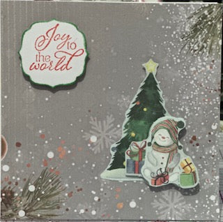 Cards:  Christmas:  Joy to World Snowman