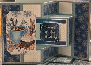 Cards:  Christmas:  Warm Winter Wishes Concertina