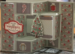 Cards:  Christmas:  Wonderful Time of Year Concertina