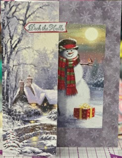 Cards:  Christmas:  Deck the Halls Snowman