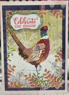 Cards:  Christmas:  Celebrate Season Rooster