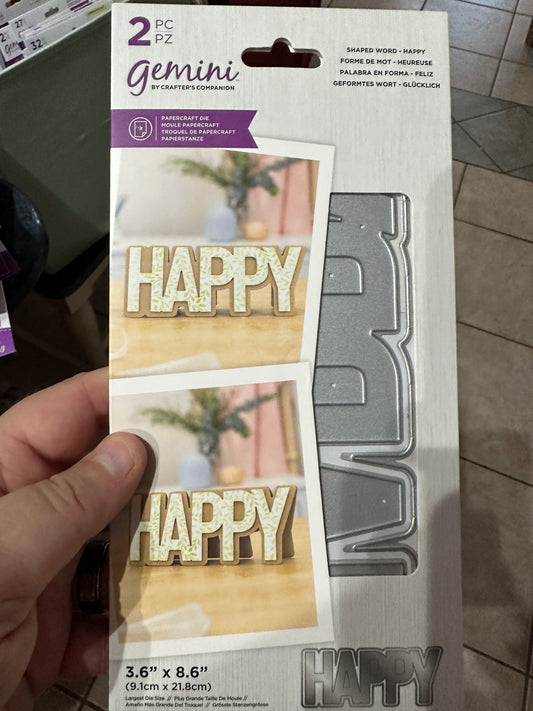 Tools:  Happy Shaped Word