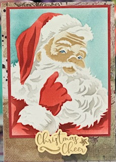 Cards:  Christmas:  Christmas Cheer Santa