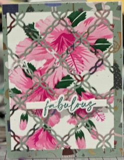 Cards:  All Occasion:  Fabulous Fence Covering Hibiscus