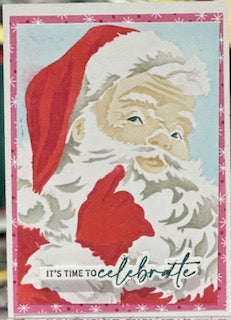 Cards:  Christmas:  Time to Celebrate Santa