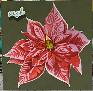 Cards:  Christmas:  Poinsettia Wish