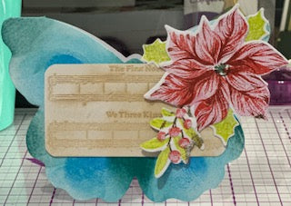 Cards:  Christmas:  Blue Butterfly & Music