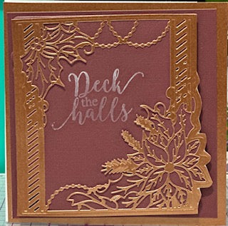 Cards:  Christmas:  Deck the Halls Copper