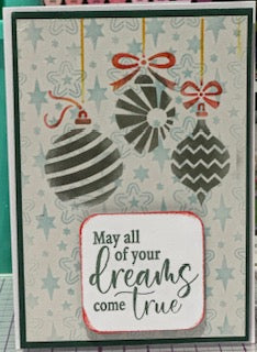 Cards:  Christmas:  May Dreams Come True Baubles