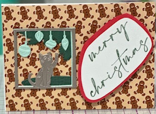 Cards:  Christmas:  Merry Christmas Kitty Gray