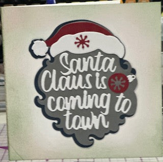 Cards:  Christmas:  Santa Claus is Coming to Town