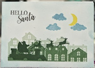 Cards:  Christmas:  Hello Santa & Village