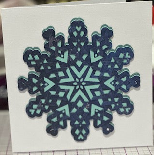 Cards:  All Occasion:  Back-Folded Snowflake