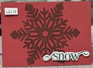 Cards:  All Occasion:  Let It Snow Shades of Red