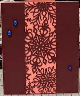 Cards:  All Occasion:  Middle Panel Snowflake Red