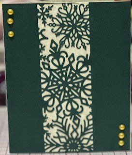 Cards:  All Occasion:  Middle Panel Snowflake Green