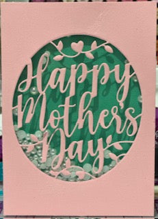 Cards:  Mother's Day:  Pink Shaker