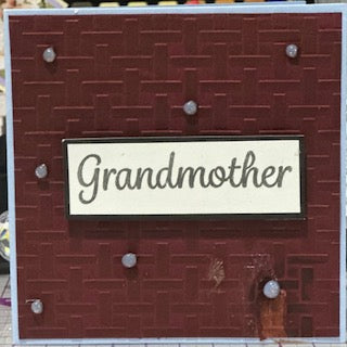 Cards:  Mother's Day:  Grandmother on Basketweave