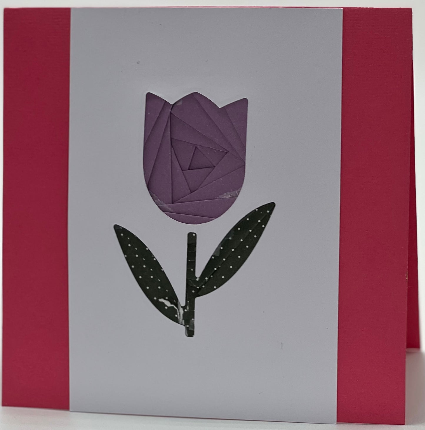 Cards:  All Occasion:  Iris Folding Tulip