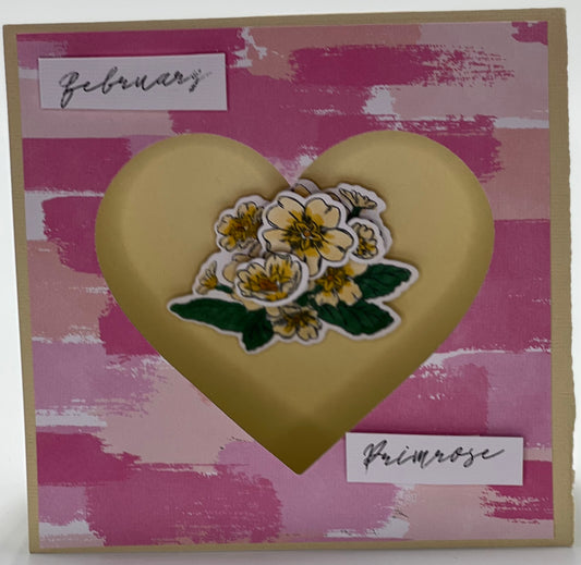 Cards:  All Occasion:  February Primrose