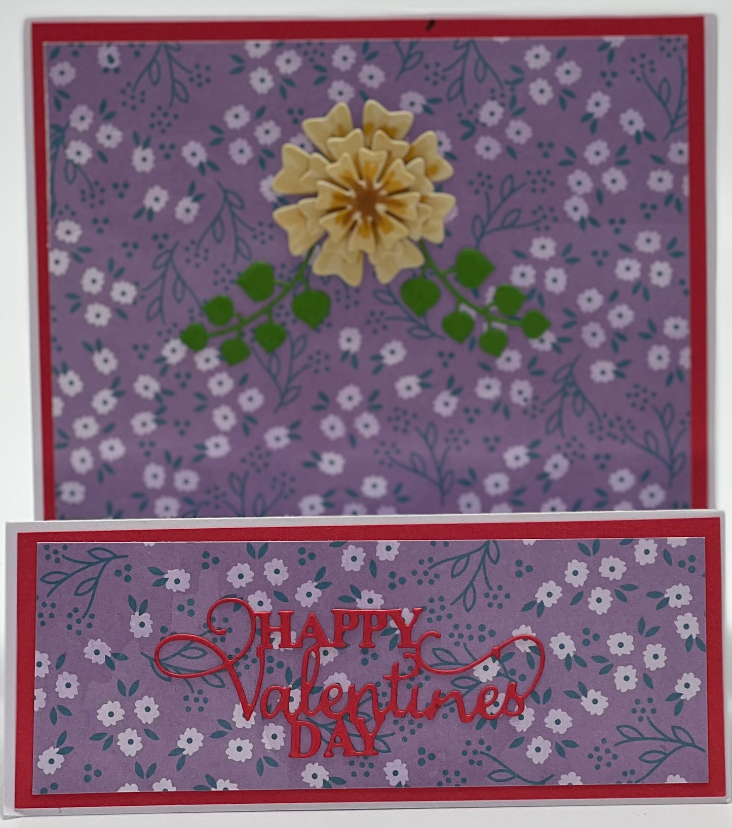 Cards:  Love & Valentine's Day:  Purple Valentine’s Tent Fold