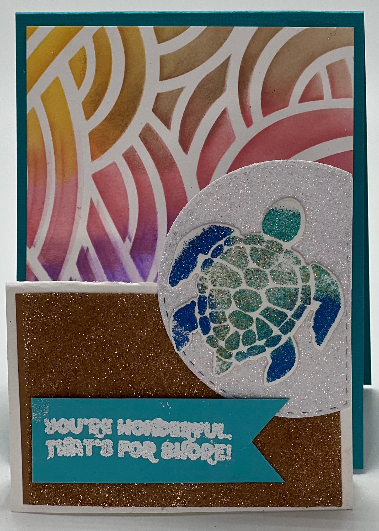 Cards:  All Occasion:  Turtle Wonderful for Shore Stepper Card