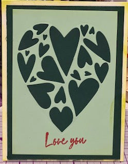 Cards:  Love & Valentine's Day:  Hearts of Greens