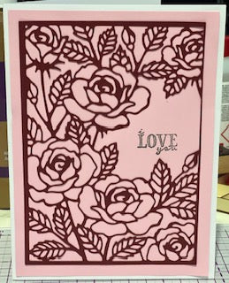 Cards:  Love & Valentine's Day:  I Love You Pink Roses