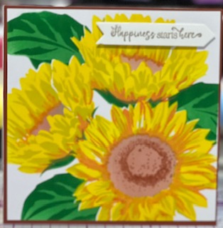 Cards:  All Occasion:  Happiness Starts Here Sunflowers