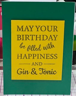 Cards:  Birthdays:  Gin