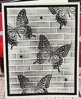 Cards:  All Occasion:  Butterflies Black on Black