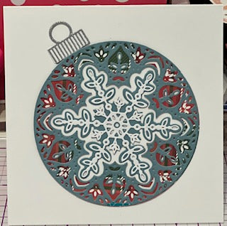 Cards:  Christmas:  Snowflake Bauble