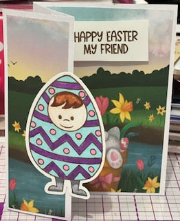 Cards:  Easter:  Egg Friend