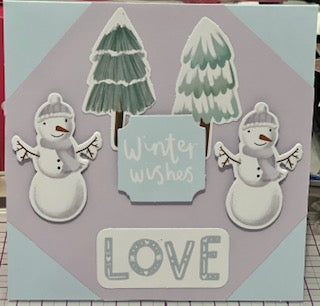 Cards:  Christmas:  Two Snowmen Let It Snow